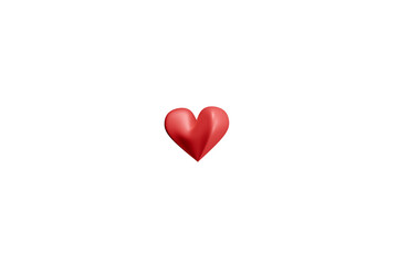 red heart on white background, PNG