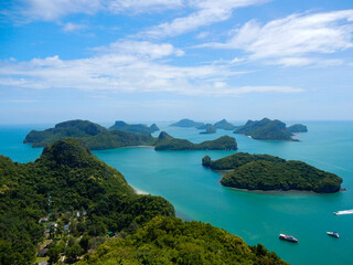 Lush Islands of Ang Thong Marine Park in Thailand