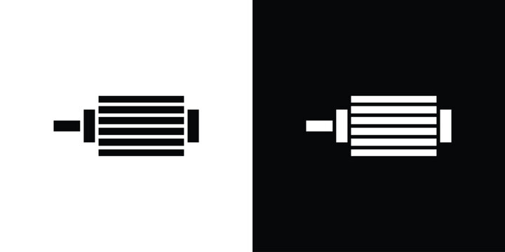 Car alternator icon vector, solid illustration, pictogram set.
