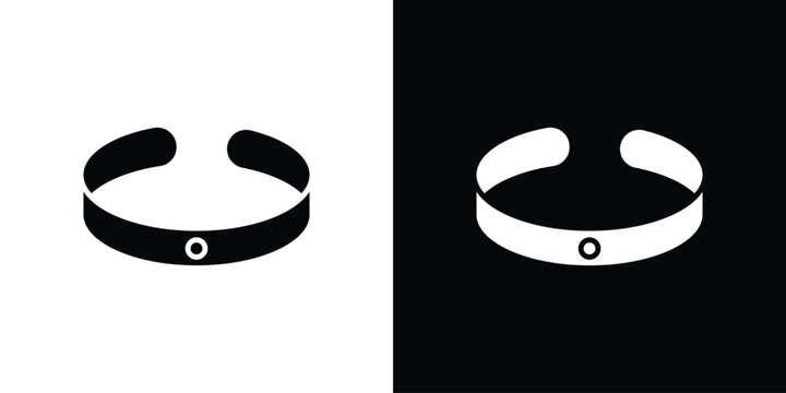 Bracelet icon vector, solid illustration, pictogram set.