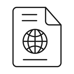 Global Document Editable Stroke Icon