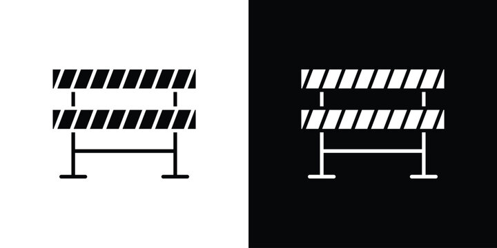 Barrier icon vector, solid illustration, pictogram set.