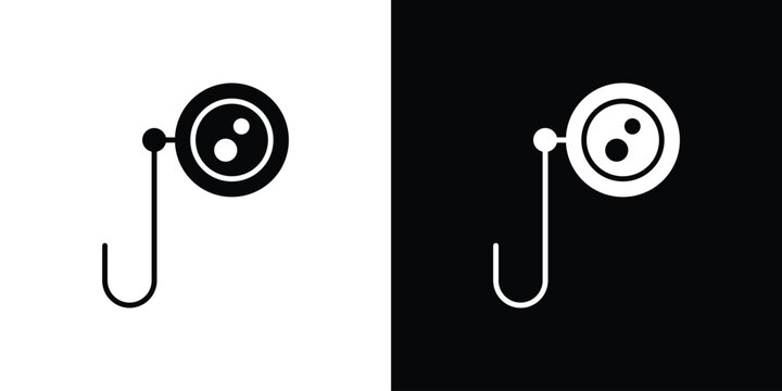 Ar monocle icon vector, solid illustration, pictogram set.