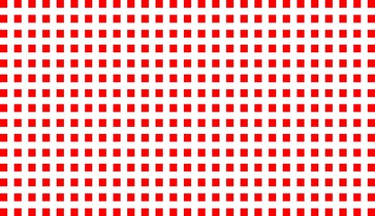 Minimalist red and white square pattern with clean geometric repetition, perfect for backgrounds, textiles, digital design, or abstract modern art and visual identity projects.