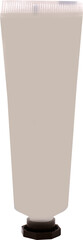 Cream tube on transparent background
