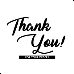 Thank You for Your Order. Elegant Thank You for Your Order Design with Stylish Graphics. Sophisticated Thank You for Your Purchase Image with Modern Elements. Chic Thank You for Your Order Graphic
