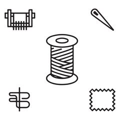 Sewing and Thread Tools Vector Pack
