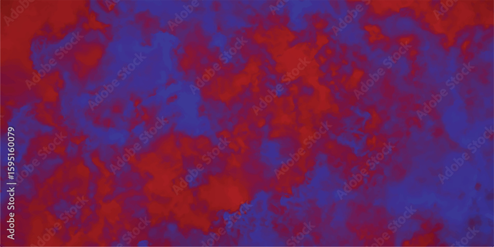 Poster crimson and indigo swirls a dynamic artistic expression of fluid color interaction suggesting energy