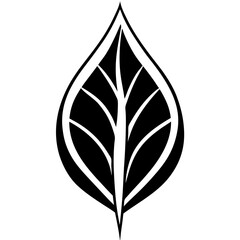 Modern Leaf Silhouette Logo  Clean Nature Symbol for Eco Branding, Organic Products, Natural Cosmetics, and Green Packaging Design Trusted for Eco-Friendly Identity and Minimalist Aesthetics