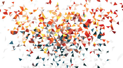 Scattered Geometric Shapes In Warm Tones abstract background