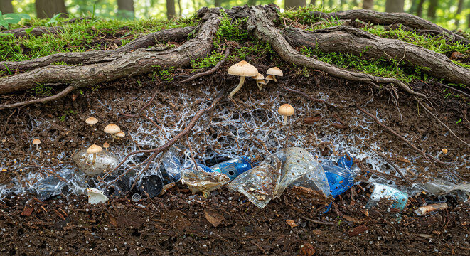 Pestalotiopsis Microspora Mushroom Fungi Plastic Degradation in Soil