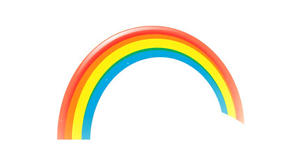 rainbow on a white background, 4K and HD image