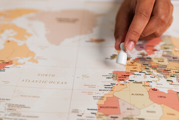 Exploring europe mapping travel destinations spain visual guide detailed map wanderlust concept