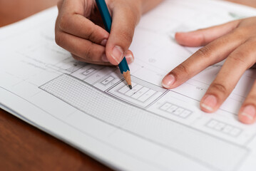 Artistic sketching process workspace design documentation creative environment close-up view conceptual design