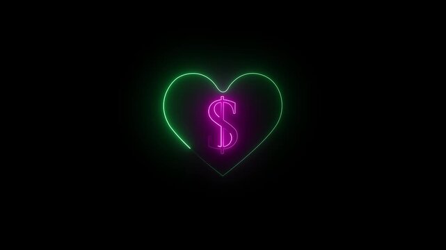 Neon Hard Dollar &ndash; Power Cash Animation.

