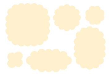 もこもこフレーム黄色