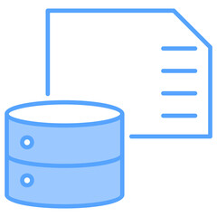 Cache Memory Blue Icon