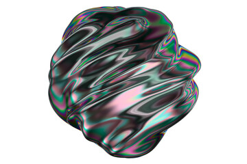Iridescent Metallic 3D Spheres - Abstract Glossy Reflective Spherical Shapes with Holographic Colors, Dynamic Organic Curves, and Futuristic Technology Design for Modern Visuals - Black Friday
