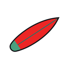 vector illustration of a surfboard 