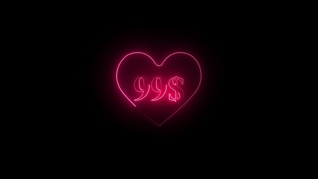  Neon Hard 99 Dollar &ndash; Power Cash Animation.