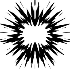 Fototapeta premium Explosion | Minimalist and Simple Silhouette - Vector illustration
