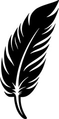 Obraz premium Feather | Minimalist and Simple Silhouette - Vector illustration