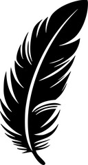 Feather - High Quality Vector Logo - Vector illustration ideal for T-shirt graphic
