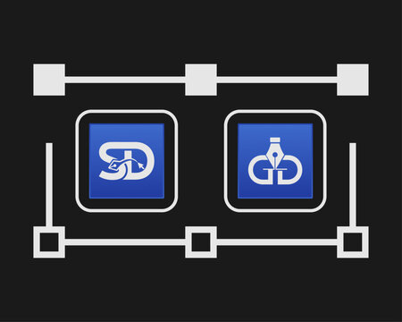 The Synergy of Creativity: SD & GD Logo.