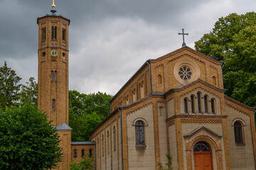 Der kleine Ort Caputh an einem bradnenburger See