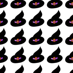 Halloween seamless pattern in hand draw style
