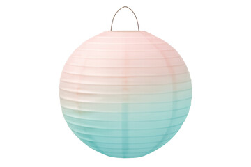 Hanging pastel-colored round paper lanterns with metal handles, creating a soft glow against a transparent background, adding elegance to any celebration
