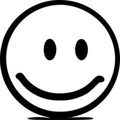 Fototapeta premium Smiley Face - Minimalist and Flat Logo - Vector illustration