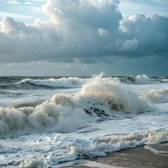 Obraz premium Ambient background with waves, waves 