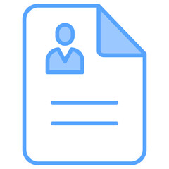 Cv Blue Icon