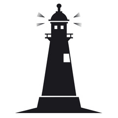 silhouette Evening Beacon
on white backgroun