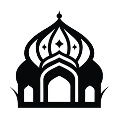 Islamic Ornaments black Vector design on a white background
