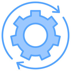 Development Blue Icon