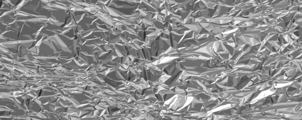Aluminum Foil Texture Background, Wrinkled Aluminium Paper Pattern