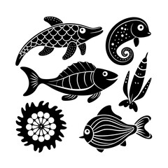 vector illustration of fish