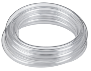  Angled View of Flexible Tubing with Smooth Surface for Brewing Applications, isolated on transparent background