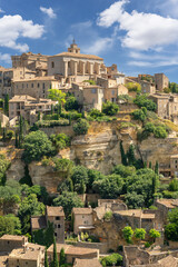 Obraz premium The historic town of Gordes in the Luberon Provence
