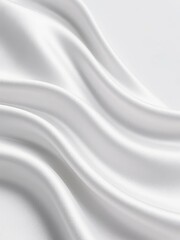 Obraz premium Smooth White Fabric with Elegant Drapery