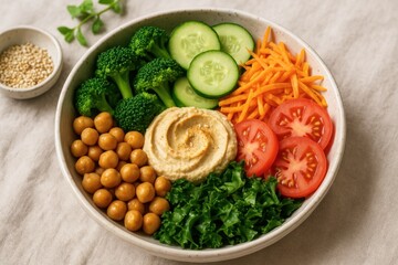 Gourmet vegan sandwich with colorful plant-based ingredients and healthy lifestyle choices