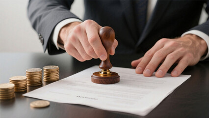 business man and money