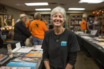 Non-profit leader organizing a fundraising event, passion