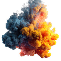 Abstract explosion of swirling colors