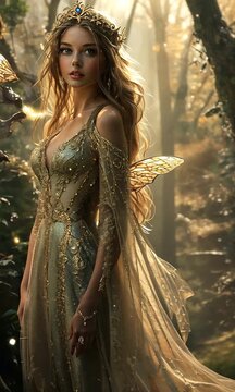 beautiful woman in the forest