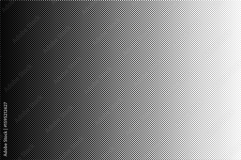 Aufkleber dotted halftone gradient texture. vanishing polka dot background. repeating dots gradation pattern b