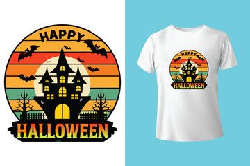 Halloween T-shirt Design with elegant graphic