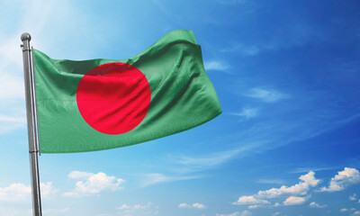 Bangladesh flag waving image
